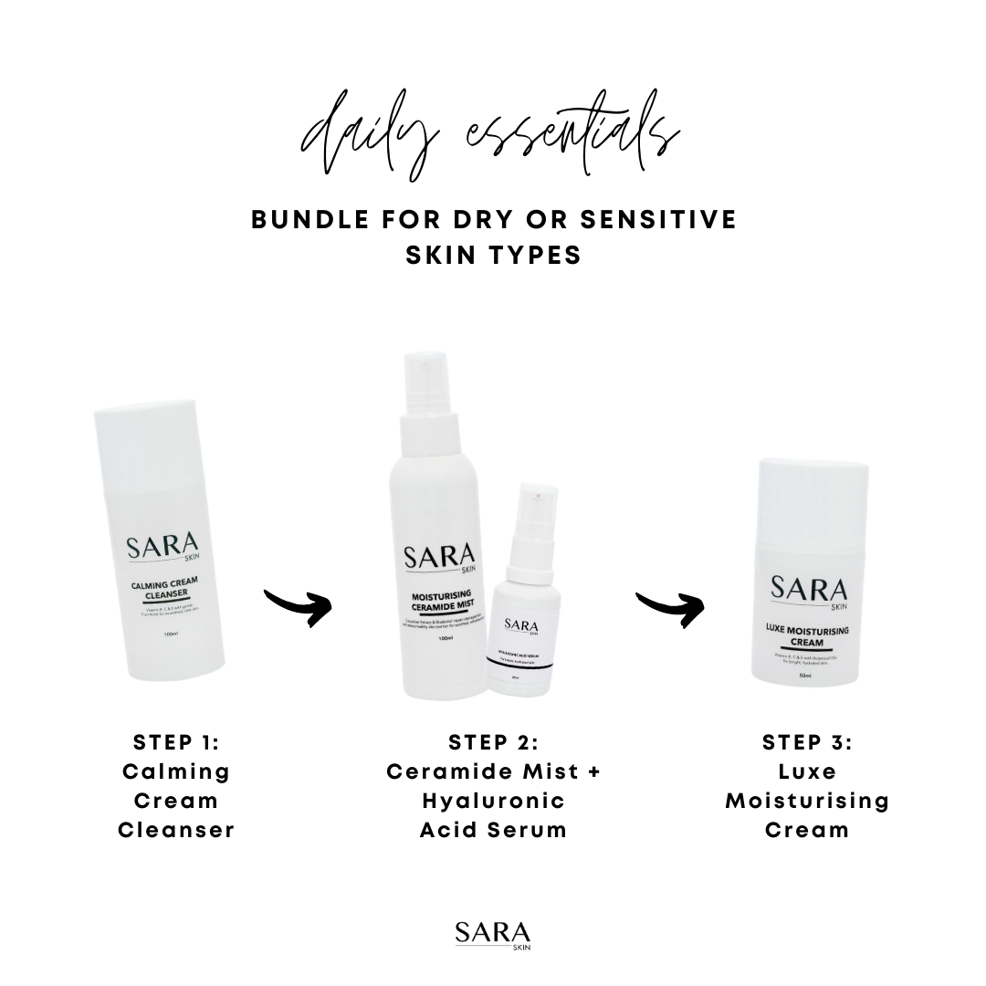 DAILY ESSENTIALS - for dry + sensitive skin – SARA Skin