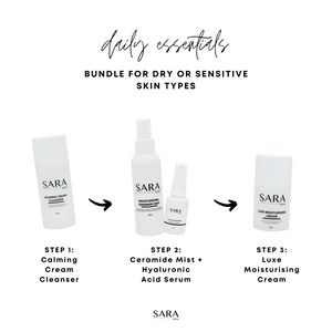 DAILY ESSENTIALS - for dry + sensitive skin