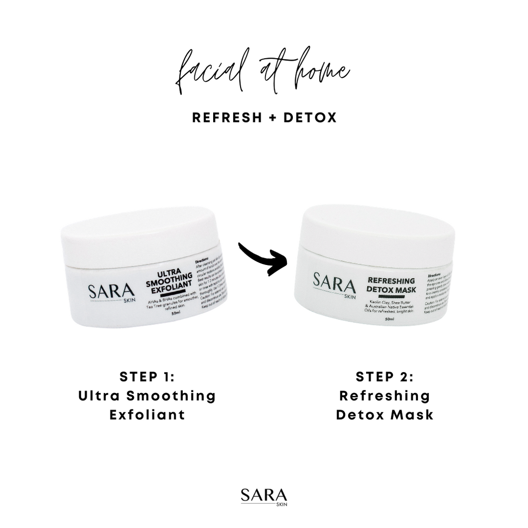 FACIAL AT HOME SET - REFRESH + DETOX
