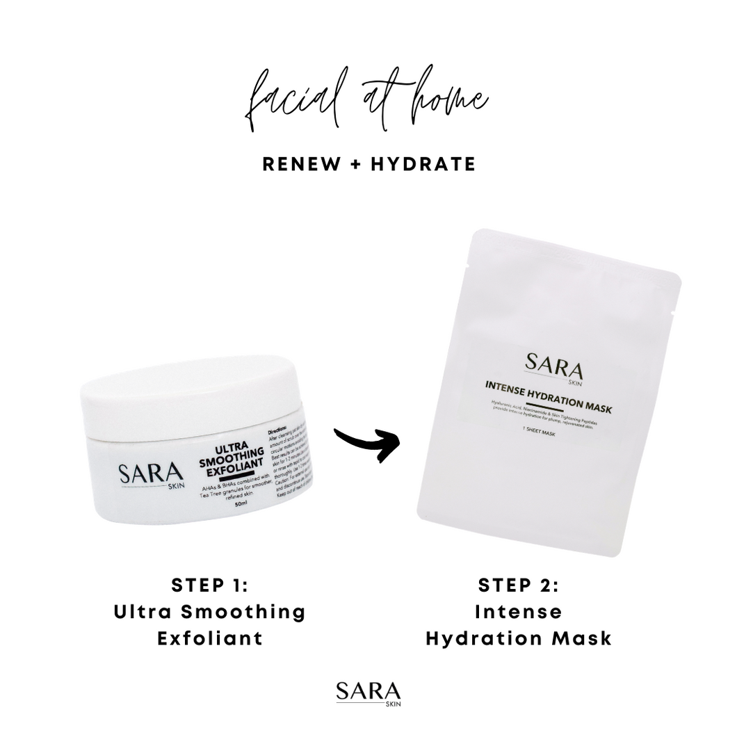 FACIAL AT HOME SET - REFRESH + HYDRATE